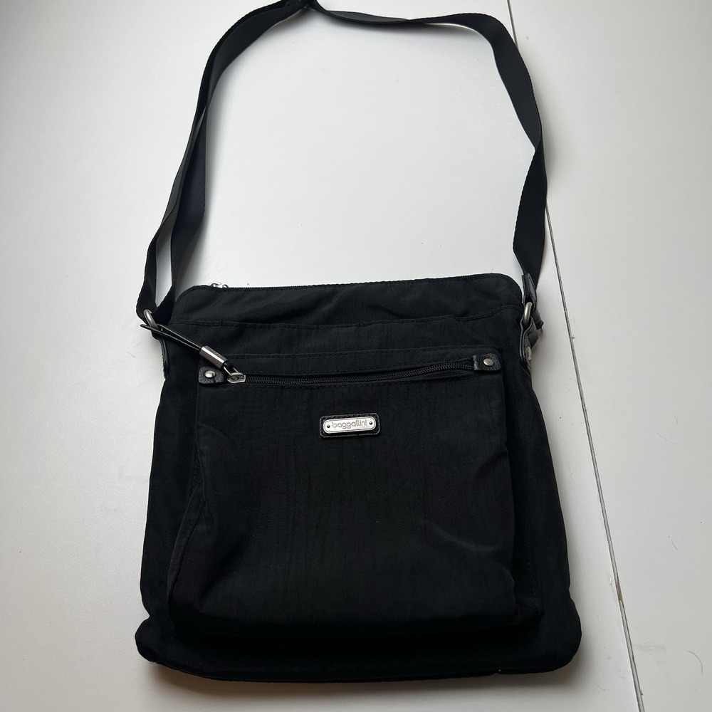 Baggallini Go Bagg Crossbody  Shoulder Bag Travel Purse Lightweight   Black